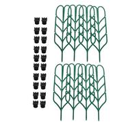 Parliky Garden Trellis for Potted Plants with Plastic Clips Adjustable Stem Support for Climbing Vine Flowers and Vegetables Indoor Outdoor Gardening