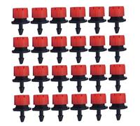 Parliky Goutteurs D'irrigation Réglables pour Jardin Et Potager, Lot de 150 Pièces Rouges, Système Goutte à Goutte Précis, Micro-arroseurs Anti-Obstruction, Arrosage Extérieur