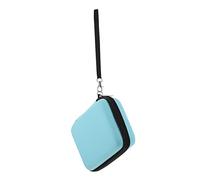 Parliky Guitar Plectrum Case De Rangement Portable pour Picks De Guitare Accessoire De Voyage Pratique PU Compatible avec Électrique Acoustique Ukulélé Et Basse Couleur Bleue
