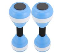Parliky Haltères Aquatiques en Mousse EVA 1 Paire Bleu Blanc Poids Flottants Multifonctions pour Fitness Piscine Exercices Résistance Aquagym Équipement Sport Femme Piscine