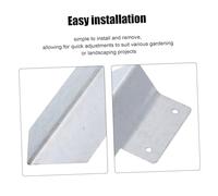Parliky Heavy Duty Metal Garden Ground Spike Galvanized Steel Fence Post Bracket Stake for Planting Beds Stabilization Peg Versatile Outdoor Landscape Support