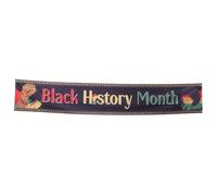 Parliky History Month Decorative Festival Banner For Classroom And Home Wall Easy-to-install Educational Party Sign For And Wall Decor