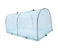 Parliky Housse de Protection Jardin Tunnel Film Structure Acier Plastifié pour et Isolation des Plantes Extérieure Vent et Conservation Chaleur