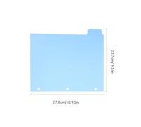 Parliky Intercalaires pour Classeur A4 3 Trous Lot de 20 Pièces en Plastique Léger Onglets Inscriptibles 5 Pages Colorées par Set pour Organisation Scolaire Bureau et Étudiants