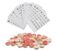 Parliky Jeu de Société Bingo Logique Bois Jeu Échecs Russe Vintage Éducatif Sûr et Résistant pour Garçon Fille Développement Concentration et Réflexion