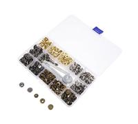 Parliky Kit Boutons-pression Métal pour Cuir et Fixations Robustes pour Sacs Vêtements et Bricolage Couleurs avec Outils de Pose Boutons Pression pour Projets Couture