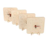 Parliky Kit D'assemblage Horloge en Bois à Peindre pour Garçon et Filles, Cadran Vierge Rond Silencieux Mouvement Précis, Activité Éducative Ludique pour Apprentissage du Temps et Éveil