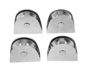 Parliky Kit de Réparation 4 Pièces Poulies pour Mât de Drapeau en Acier Inoxydable 304 Poulie à Gorge Unique Roulement de Précision Résistance aux Intempéries Accessoires pour Levage