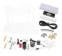 Parliky Kit Électronique de Harpe à Souder Soi-même 51 Pièces, Boîtier Transparent, Accessoires de Soudure pour Projet D'apprentissage Électronique, pour Montage DIY et Entraînement