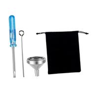 Parliky Kit Entonnoir Mini Acier Inoxydable pour Urnes Funéraires Remplissage Précis de Cendres pour Bijoux de Crémation Accessoires Compacts et Résistants