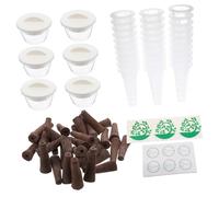 Parliky Kit Hydroponique de Culture sans Sol avec Paniers de Croissance Stables pour Jardin Intérieur Système Hydroponique pour Semis et Plantes Complet de Paniers de Culture