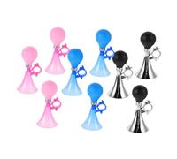 Parliky Klaxon de Vélo pour Garçon et Filles 9 Pièces Lot Klaxon à Air Comprimé Vintage, Petite Cloche de Dessin Animé Colorée, Sonnette de Guidon pour Vélos Garçons et Filles, Sécurité
