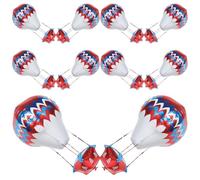 Parliky Lot de 10 Ballons à Air Chaud en Aluminium 4d Forme Montgolfière 89x29 Cm, Décoration Fête Anniversaire Mariage Saint-valentin, Fournitures Décoratives Salle de Classe