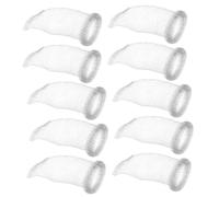 Parliky Lot de 10 filtres à peluches pour machine à laver en acier inoxydable pour égoutter faciles à installer