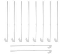 Parliky Lot de 10 Porte-Drapeaux pour Voiture à Pince 44 Cm, Support de Drapeau en Plastique Résistant aux UV, Fixation pour Vitre de Portière, pour Accessoires Voiture et Événements