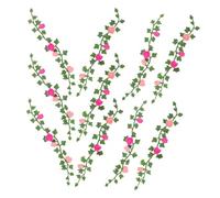 Parliky Lot de 10 roses artificielles miniatures pour maison de poupée - Guirlande de petites fleurs réalistes - Mini plantes réalistes pour paysage de modélisme et décoration de jardin féérique