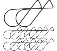 Parliky Lot de 100 Crochets de Plafond Métalliques à Clip en Acier Noir Crochets Suspendre sans Perçage pour Faux Plafonds Clips Multi-Usages pour Bureau la Cuisine et Maison