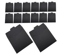 Parliky Lot De 100 Pochettes Dvd En Papier Kraft Enveloppes De Protection Pour CD Carton Papier Noir