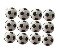 Parliky Lot de 12 Mini Ballons de Football Décoratifs pour Maison de Poupée, Petites Boules Miniatures en Plastique, Micro-aménagement Paysager, Accessoire Sportif Miniature pour Décor