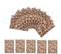 Parliky Lot de 12 Paquet Présents en Papier Motifs Animaux Léopard Taille Moyenne Grands Paquet Décoratifs pour Emballage Présent Rangement de Bonbons et Occasions Festives