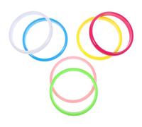 Parliky Lot de 12 set de Bracelets Joncs en Plastique Colorés Style Candy Taille Unique pour Femmes et Garçon et Filles Accessoires de Déguisement pour Présents et Fêtes