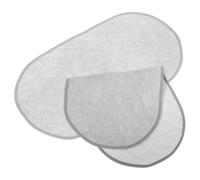 Parliky Lot de 2 Alèses Réutilisables pour Matelas à Langer Imperméables Gris Ovale, Tapis de Change Portable pour Bébé, Lavables en Machine, Voyage et Protection Bébé
