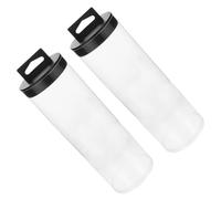 Parliky Lot de 2 Conteneurs de Tennis Transparents en PVC Couvercle Noir, Porte-balles Portable pour 3 Balles, Organisateur de Tennis Pratique et Résistant à l'usure, Rangement Léger