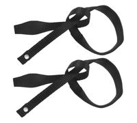 Parliky Lot de 2 Dragonnes pour Bâtons de Ski et Randonnée, Sangles Noires Réglables, Accessoires Résistants pour Maintien Sécurisé Fatigue Lors de Sports D’Hiver et Trekking en Plein Air