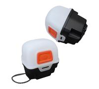 Parliky Lot de 2 Étuis de Rangement Portables pour Lampe Frontale de Camping, Boîte Lumineuse Extérieure en Plastique Solide, Support Compact pour Activités Plein Air, Randonnée et