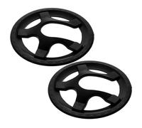 Parliky Lot de 2 Protège-Plateaux pour Vélo 34 Dents, Compatible VTT à 5 Trous, Cache-pignon en Plastique Solide Noir, Protection Chaîne Vélo pour Usage Route et Montagne