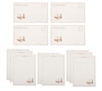 Parliky Lot de 2 Sets de Sets de Papier à Lettres Vintage Blanc Lisse pour Écriture Créative Large Application pour Peinture et Copie de Poèmes