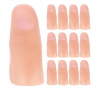 Parliky Lot de 20 Faux Doigts de Pouce Magicien en Élastomère Souple Taille Grosse Ongles Réalistes Accessoires de Magie pour Scène et Tours Protèges Bouts de Doigts pour Spectacle