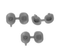Parliky Lot de 3 Boutons en Silicone pour Microphone, Interrupteur à Absorption des Chocs, Kit de Réparation Compatible avec Microphones Professionnels, Commutateur Souple pour