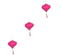 Parliky Lot De 3 Lanternes Suspendues En Tissu Léger De Style Style Traditionnel Asiatique Pour Mariage