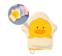 Parliky Lot de 3 Moufles de Bain en Éponge pour Bébé Couleurs Assorties Moufles Douces pour Gommage Corporel Accessoire Bain des Nourrissons