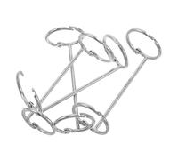 Parliky Lot de 4 Anneaux Métalliques à 2 Anneaux avec Fermeture à Pression Diamètre Intérieur 25 Mm Dimensions 3 X 25 X 83 Mm Accessoires pour Classeurs pour Albums Photo et Scrapbooking