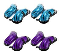 Parliky Lot de 4 Ballons Décoratifs en Aluminium Violet et Bleu 2 Pièces de Chaque Couleur Ballon de Fête Suspendu Multifonctionnel pour Anniversaire et Décoration Festive