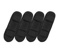 Parliky Lot de 4 Coussinets D'épaule Amovibles Noirs, Rembourrage Décompressif Léger et Respirant pour Bretelles de Paquet à Dos, Protection Confortable pour Sports et Activités en Plein