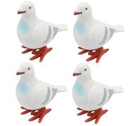Parliky Lot de 4 Jouets à Remonter de Pigeon Petits Jouets Mécaniques Légers et Colorés Présents Créatifs pour Anniversaire Garçon et Filles et Amusants pour Fête