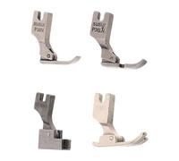 Parliky Lot de 4 Pieds Presseurs Industriels P351, S518ns, P36n, P36ln pour Machine à Coudre, Accessoires pour Ourlet Invisible et Patchwork, Pièces Robustes et Compatibles pour