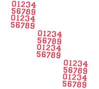 Parliky Lot De 6 Autocollants Thermocollants Polyvalents Avec Chiffres De 1 À 9 Pour T-shirts Chemises De Sport