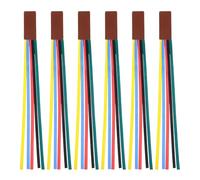 Parliky Lot de 6 Marque-Pages Bibliques en Cuir PU Marron Épais avec Ruban - Accessoires Bibliques Solide pour Lecture et Étude Bible - Présents en Gros pour Hommes et Femmes