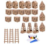Parliky Maison De Carton pour Enfants Mini Maison Maisonnette Khaki