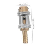 Parliky Mandrin de Gonflage Rapide pour Pneus Raccord Sûr et Léger Compatible Compresseur Air Embout Valve Auto Tube pour Voiture et Deux-roues