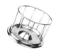 Parliky Mangeoire pour Tortue Acier Inoxydable et Anti-Rouille Plateau Alimentation et Abreuvoir Rond pour Reptiles et Petits Animaux Accessoire Pratique pour Tortues Terrestres