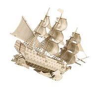 Parliky Maquette De Bateau Puzzle Décoratif De Table Voilier Bateau en Bois Décoration Océanique Kit De Construction De Maquettes De pour Adultes Puzzles Décoratifs De