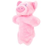 Parliky Marionnette à Main Cochon 26 Cm en Peluche Ultra Douce, Éducatif Interactif pour Garçon et Filles, Accessoire Ludique pour Apprentissage du Langage et Jeux Créatifs