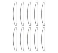 Parliky Mât de Bannière Manuel 24 Cm Gris, Lot de 10, Portable et Robuste pour Drapeaux Artisanaux et Marketing, Mât de Drapeau D'équipe Adapté aux Événements Sportifs et Plein