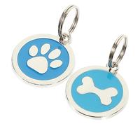 Parliky Médaille D'identité pour Chien - Étiquettes pour Collier d'animal de Compagnie - Gravure D'informations sur Les Animaux de Compagnie - Accessoire Élégant pour Collier de Chien