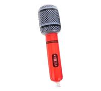 Parliky Microphone Gonflable Garçon Fille Décoration Fête Musicale Accessoire Rock Années Pour Garçon Fille Concert